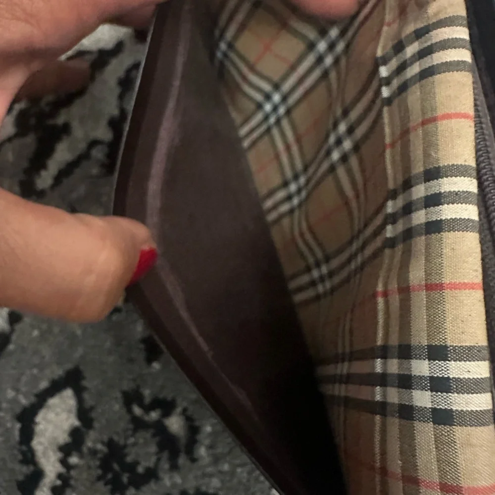 Burberry Dark Brown Leather Clutch - Picture 13 of 16